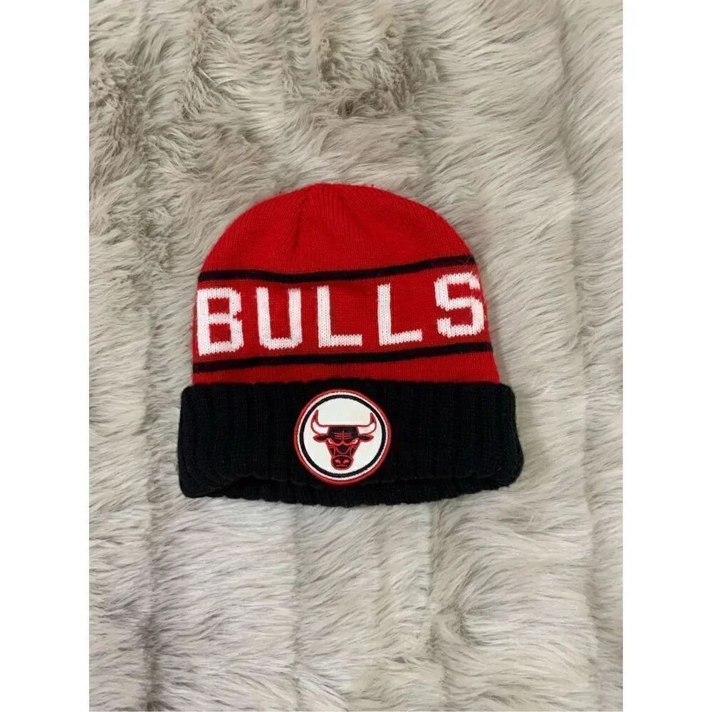 NBA BASKETBALL Chicago Bulls Knit Winter Hat Beanie Mitchell & Ness Cap